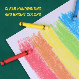 12PCS Non-toxic Dustless White Chalk for Kids, Sidewalk Chalk for Toddler, Dust-free & Washable Chalk - Art Tool for Kids Blackboard Children Drawing Writing（White）