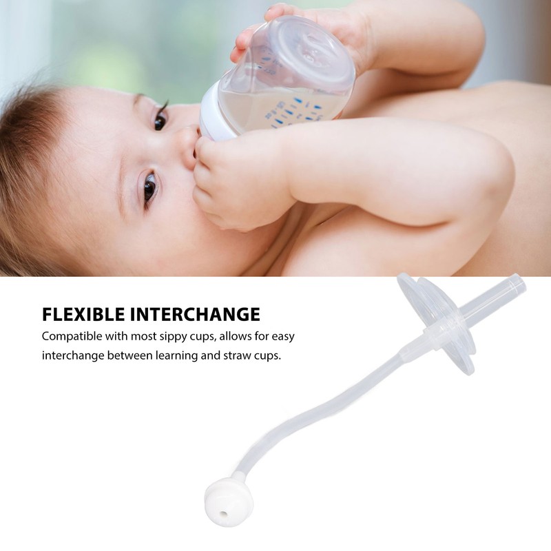 Baby Spout Nipple Straw Soft Leak Proof Feed Training Baby