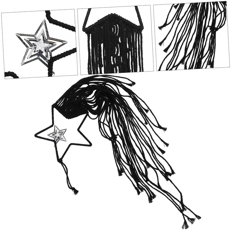 ULTECHNOVO Stars Tapestry Macrame Dream Catcher Decorative Wall Hanging Home