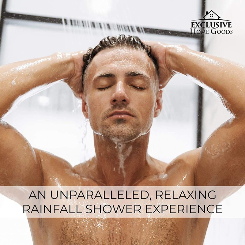 Shower Head With Handheld Combo, 6 Inch High Pressure Rainfall