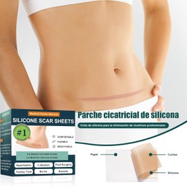 Parches de Silicona para Eliminar Cicatrices, Tratamiento Profesional para Cicatrices Antiguas y Nuevas, Reduce Queloides, Efectivo para Cesárea, Cirugía, Quemaduras y Acné - Parches Invisibles de (Modelo 2)