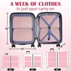 Large Compression Packing Cubes for Travel, 2 Set Compression Bags