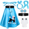 Breathffy Women 1950s Poodle Skirt Costume Outfit Sock Hop Costume