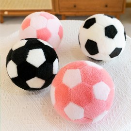 Uixxducc Plush Football Cushion, Football Cuddly Toy Fluffy Ball Cushion, Soft Football Chair Cushion, Sports Throw Cushion, Sports Theme Cushion for Children's Room Decoration (A, 18 cm)