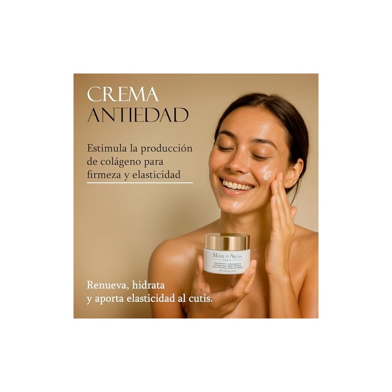 MARIE D' ARGAN Crema Facial Oro De Noche 50g, Nutre,