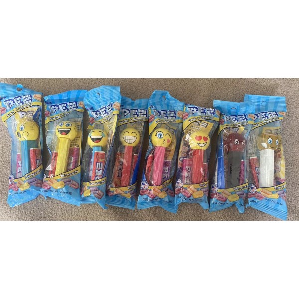 PEZemoji Set Of 8 Different PEZ Dispenser’s