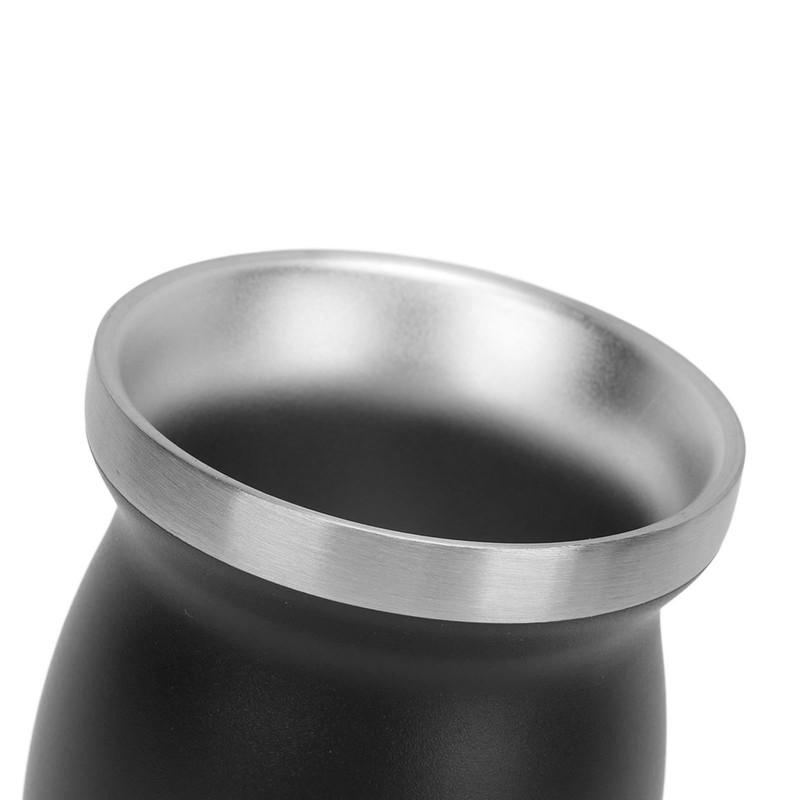 8oz Gourd Tea Cup Double Wall Stainless Steel with Spoon