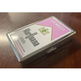 Sweet Cig Case Pink Parody Vintage Artwork  Holds Kings & 100's