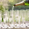 AIOS Use-Reuse-Recycle Plastic Prosecco Flutes. Capacity160ml (Pack of 20)
