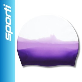 Sporti - Gorro de natación de silicona multicolor