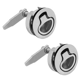 2PCS STAINLESS STEEL MARNE NON LOCKING COMPRESSION LIFT BOAT HATCH LATCH