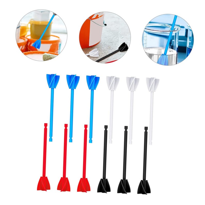 Outanaya 12pcs Epoxy Mixer Drill Attachments Paint Stirrer Tools for