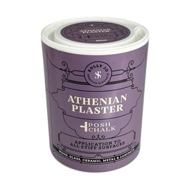 Posh Chalk PCTE010 Athenian Plaster 800ml - Multiuse Layering Plaster - DIY Craft, Furniture + Upcycling - Concrete + Stone Effect - Glass, Metal, Ceramic, Stone, Wood + Fabric - Glossy Finish