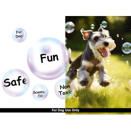 Petopedia 2x Dog Bubbles PEANUT BUTTER and BEEF Safe Blowing Bubbles for Dogs SCENTED OIL Interactive Dog Toys for Boredom Puppy Toys to Large Dogs Toys (240ml, Peanut Butter (Pink))