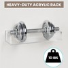 Xlxker Acrylic Spice Racks for Wall Mount, 2-Pack Clear Cabinet