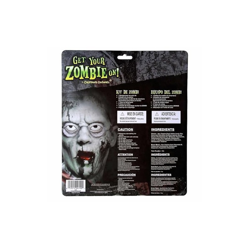 Graveyard Zombie Kit Costume Makeup