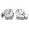 Baby Teeth Keepsake Box, First Tooth and Curls Elephant Shape