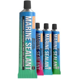 Marine Sealant and Adhesive Waterproof Marine Grade Sealant Caulk High Temp Caulking Water Sealant for Boat Auto and RV Without Silicone - 1 Tube Black 3oz