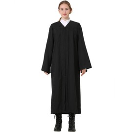 GraduatePro Matte Graduation Gown Unisex Adult Choir Robe Black 45FF