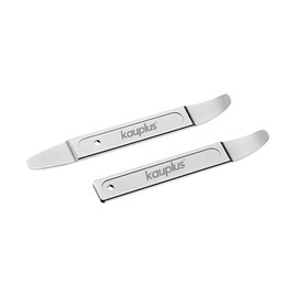 kauplus 2PCS Steel Metal Skin Wedge Pry Bar Tool Kit – Curved & Straight, Sheet Metal Trim Removal Tool