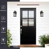 zeyu 2 Pack Patio Wall Light Fixture, 12 Inch Outdoor