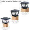 Davinci Lighting Premium Solar Outdoor Post Cap Lights - 4x4