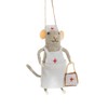 Sass & Belle Nurse Mouse Felt Decoration