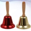 PRETYZOOM 4pcs Christmas Hand Bell Metal Hand Call Bell with