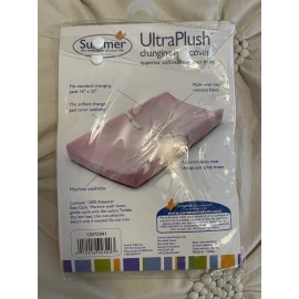 Summer Infant NEW Summer Ultra Plush Infant Changing Pad Cover Diaper Baby Girl Pink
