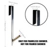 Eidoct Extended Shower Door Hooks, 7-Inch Over Door Hooks for