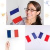 12 Pack France Decorations Flag Handheld Mini France Flags on