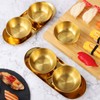 Golden Stainless Steel Sauce Dip Bowls Set of 6 with
