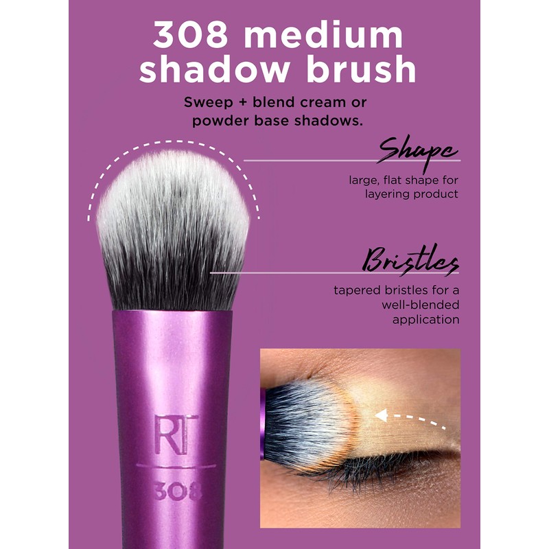Real Techniques Cruelty Free Enhanced Eye Set, Eyeshadow and Brow