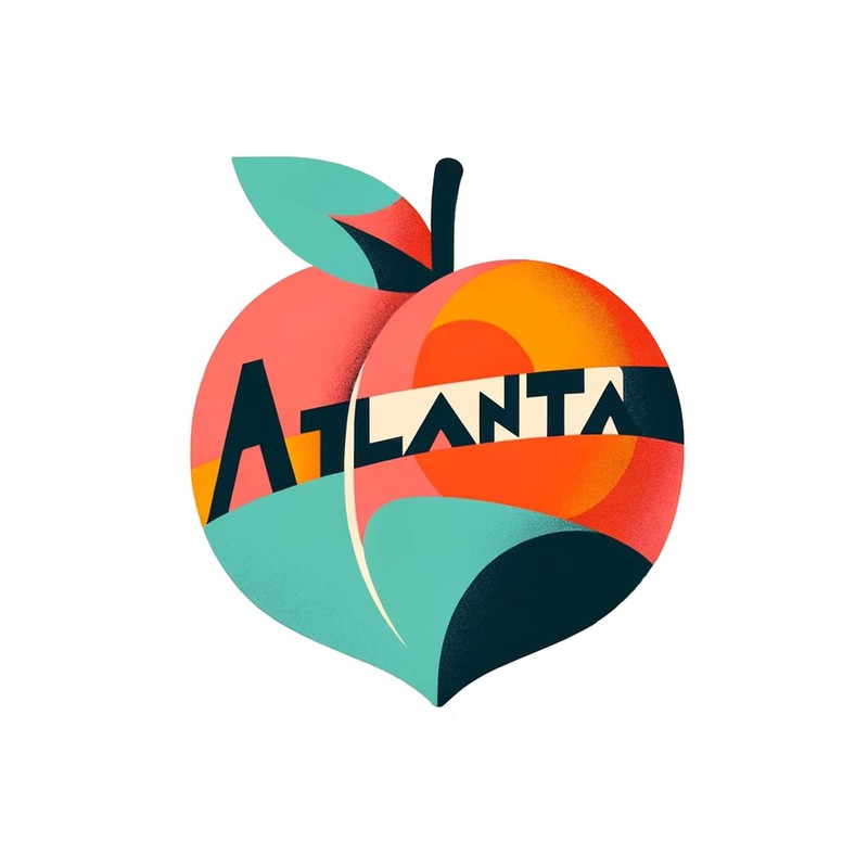 Vagabond Heart Atlanta GA Weatherproof Vinyl Sticker - Atlanta Souvenir