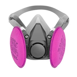 ANUNU Half Facepiece Respirator with Filters Against Dust Used in Painting, Woodworking, Welding, Cleaning