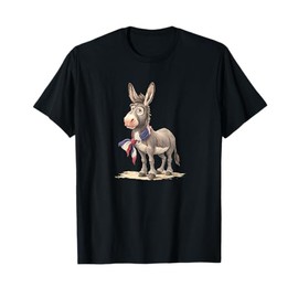 Nice Donkey with France Colors Costume for Boys and Girls T-Shirt