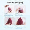 Qwesure Xixi Teardrop Shaped Makeup Sponges Individual Storage Box Packaging