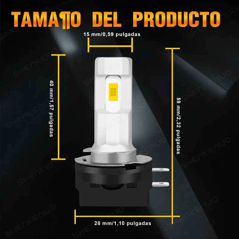Kit De Focos Led H11b Luz Alta Y Luz Baja