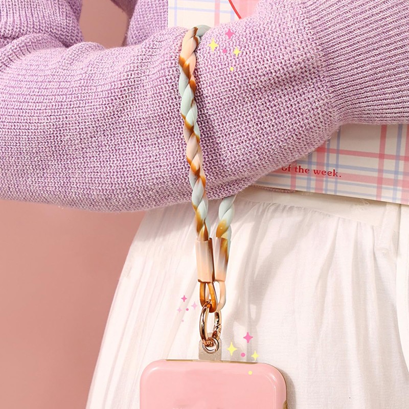 WODONGTECH Gradient Silicone Phone Wrist Strap, Cellphone Lanyard with Tether