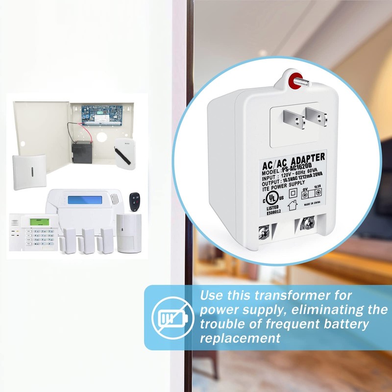 16.5 Volt Doorbell Transformer Compatible with Ring, for Nest, for