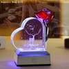 XuanMingyuan Crystal Heart Shaped Rose Deer Creative Home Decoration for