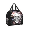 Sugar Skull Lunch Bag Insulated Floral Skull Lunch Box Gift