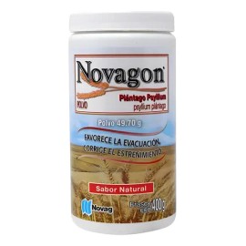 Suplemento Nutricional Polvo Psyllium Natural Novagon 400g Vegano                                                                                     
