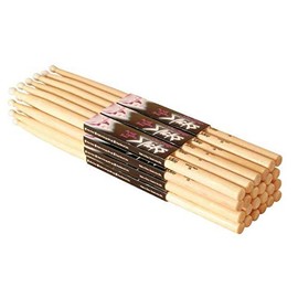 On-Stage Hickory 5A Nylon Tip Drumsticks, 12 Pairs