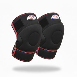 TSM 88 Basic Knee Pads Sports Bandage, Unisex, 2150-S, Black, S