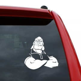 Black Heart Decals & More The Venture Bros / Brock Vinyl Decal | Color: White | 5" tall