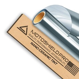 DIY-MotoShield Pro Premium Nano Ceramic Tint (75% VLT) 24” in x 15’ ft Roll | Professional Window Film for Auto, Reduce Infrared Heat & Block UV by 99%