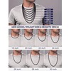 Mens 6MM Rope Chain Necklace 22 Inch Solid Stainless Steel