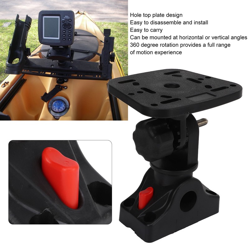 Fish Finder Mount 360 Degree Rotation Screw Fixed Installation Portable