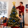 20CM/7.8" Gold Star Christmas Tree Topper Glitter & Shine for